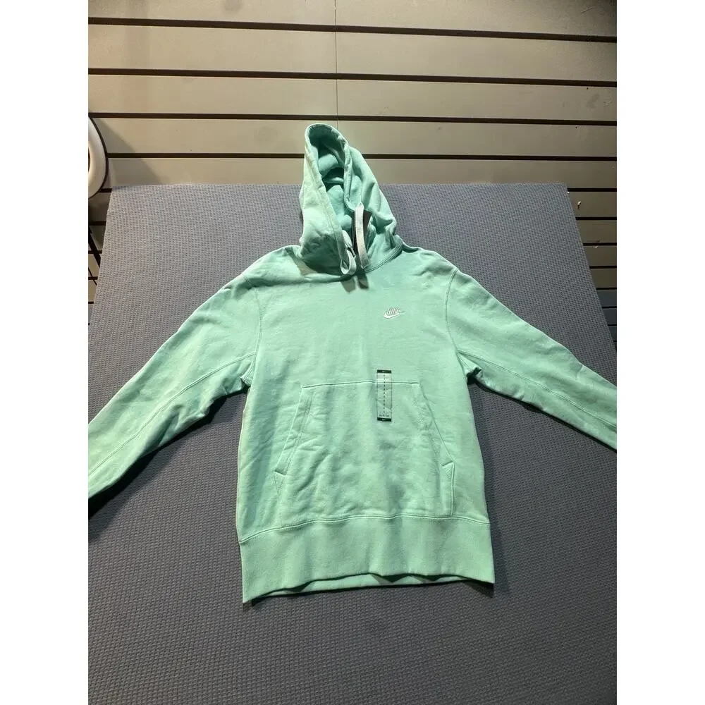 NIKE STANDARD FIT Men Green Hoodie Sz S Brand New